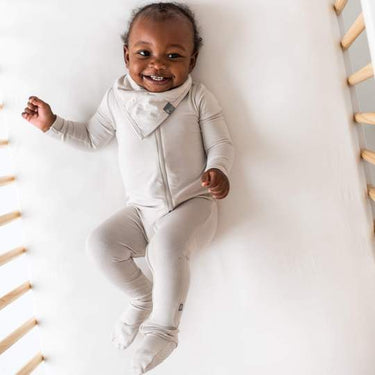 Kyte Baby Zippered Footie, Oat